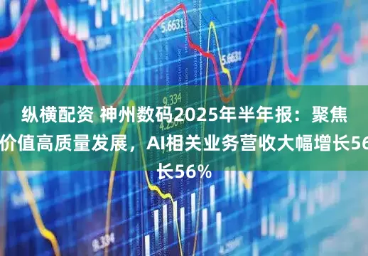 纵横配资 神州数码2025年半年报:聚焦高价值高质量发展,AI相关业务营收大幅增长56%